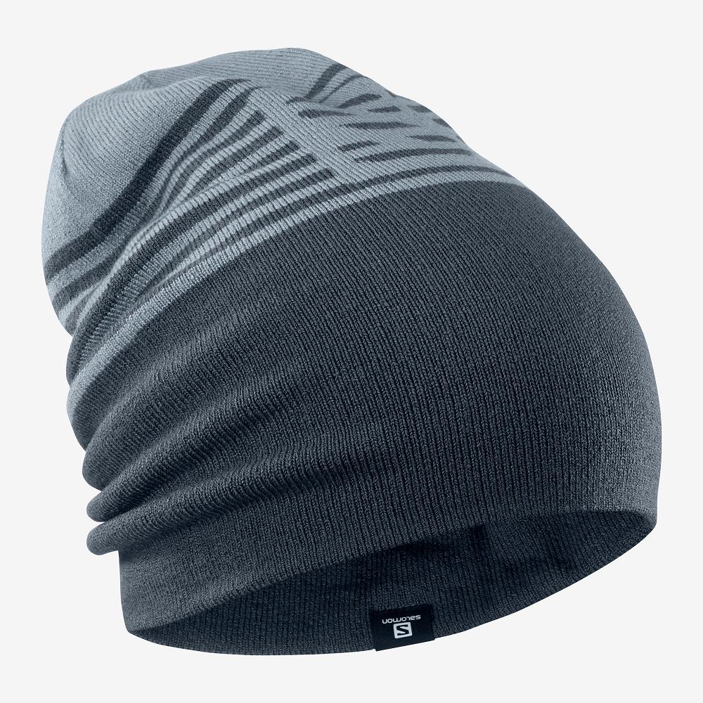 Salomon Singapore Mens Hats - FLATSPIN REVERSIBLE Grey | 16740-QUGK